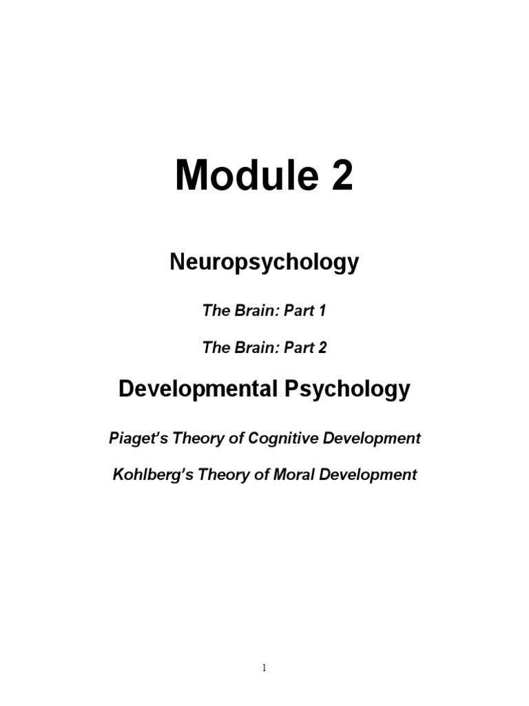 Neuropsychology and Brain Development | PDF | Self-Improvement | Wellness