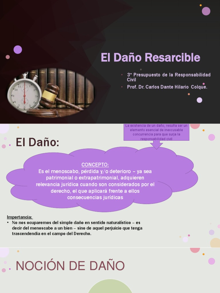 El Daño CDC | PDF | Daños y perjuicios | Bienes (Ley)