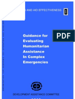 Guidelines For The Evaluation of Humanitarian Assistance