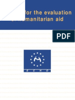 Manual for the Evaluation of Humanitarian Aid - Echo