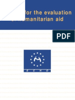 Manual For The Evaluation of Humanitarian Aid - Echo