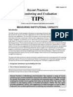 Measuring Institutional Capacity