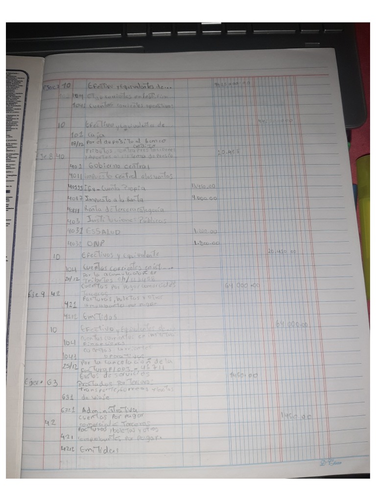 Ejercicios Contabilidad Pdf