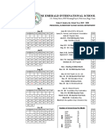 School Calendar 2019-2020