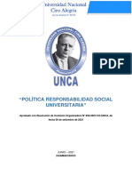 Politica de Responsabilidad Social Universitaria V2