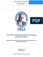 Politica de Responsabilidad Social Universitaria - 23set