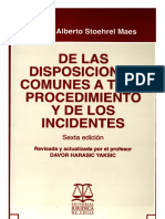 Carlos Alberto Stoehrel Maes - de Las Disposiciones Comunes A Todo Procedimiento y de Los Incidentes, Versión 3