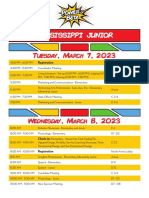 Mississippi Junior: Tuesday, March 7, 2023