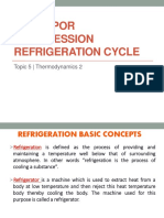 Topic 5 - THE VAPOR COMPRESSION REFRIGERATION CYCLE
