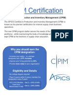 Cpim Certification Flyer