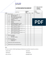 Cold Cutter Inspection Report - Empty Form