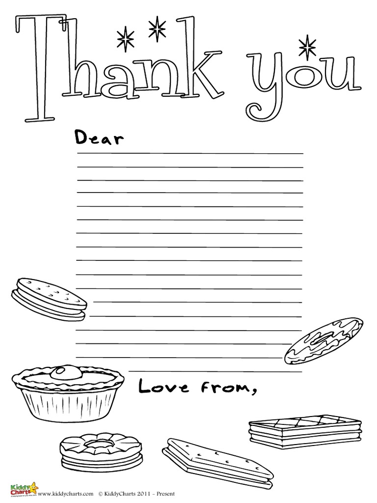 Thank You Letters Black and White | PDF