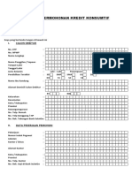 Formulir Permohonan Kredit PNS