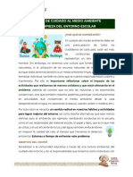 Cuidado Al Medio Ambiente y Limpieza Del Entorno Escolar 2023