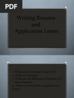 Writing Resume