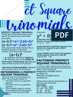 Perfect Square Trinomials Notes