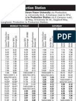 145 SFU Schedule