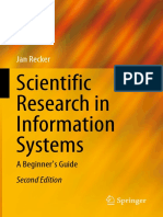 (Progress in Is,) Jan Recker - Scientific Research in Information Systems - A Beginner's Guide-Springer (2021)