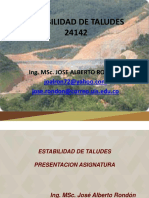 Presentacion Estabilidad de Taludes 2023-2 Grupo G1