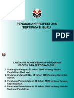 Pendidikan Profesi Dan Sertifikasi Guru