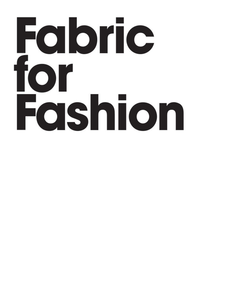 Fabric For Fashion, PDF, Knitting