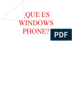 Que Es Windows Phone