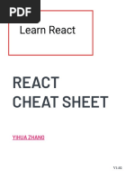 React Cheat Sheet 