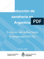 Produccion Zanahoria Argentina Hasta 2021 2022