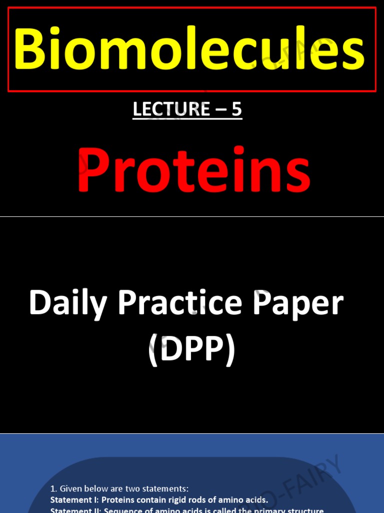 Biomolecules (DPP 5) Compressed PDF