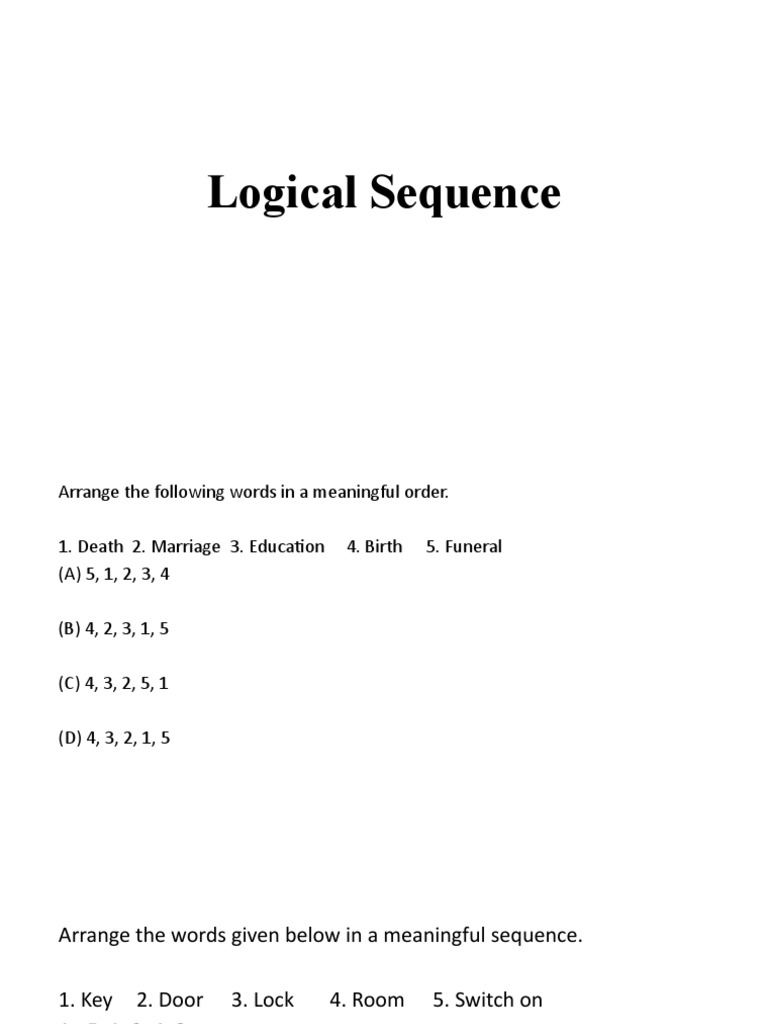 Logical Sequence PDF Plants