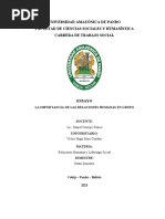 Ensayo Relaciones Humanas