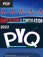 PYQ Body Fluids and Circulation - Compressed