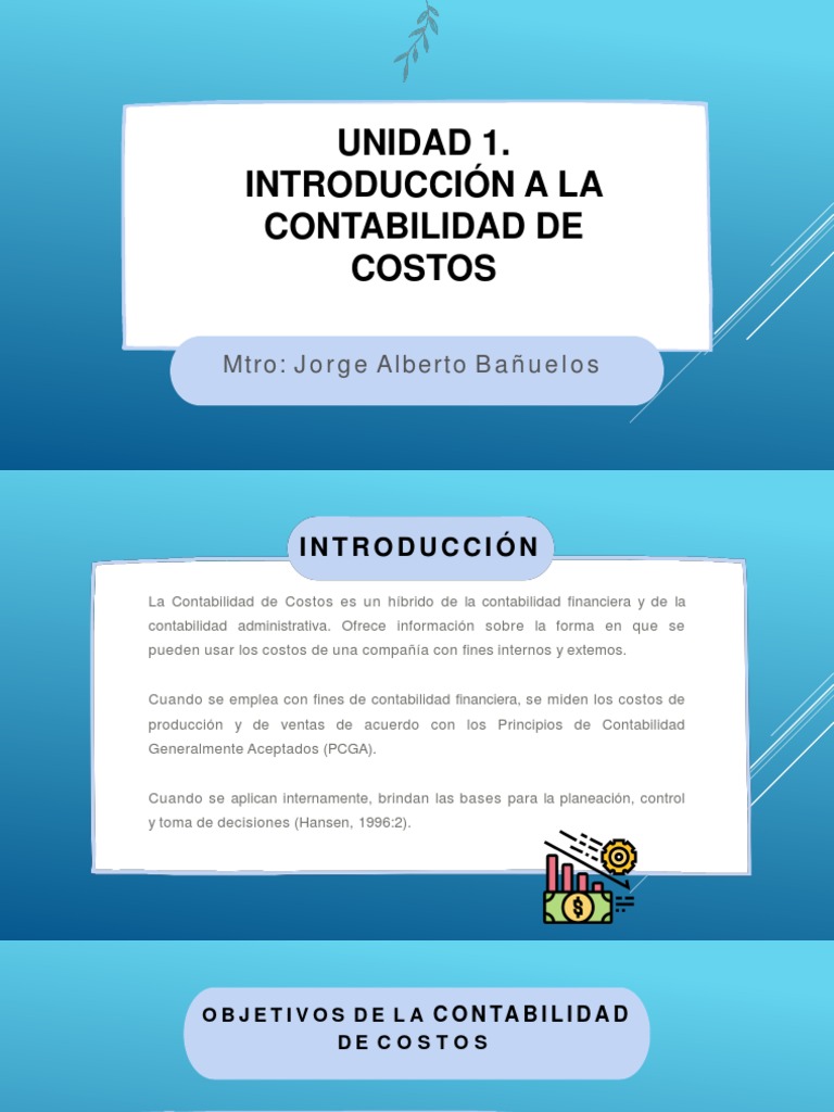 Introducción a la Contabilidad de Costos | PDF | Contabilidad | Costo