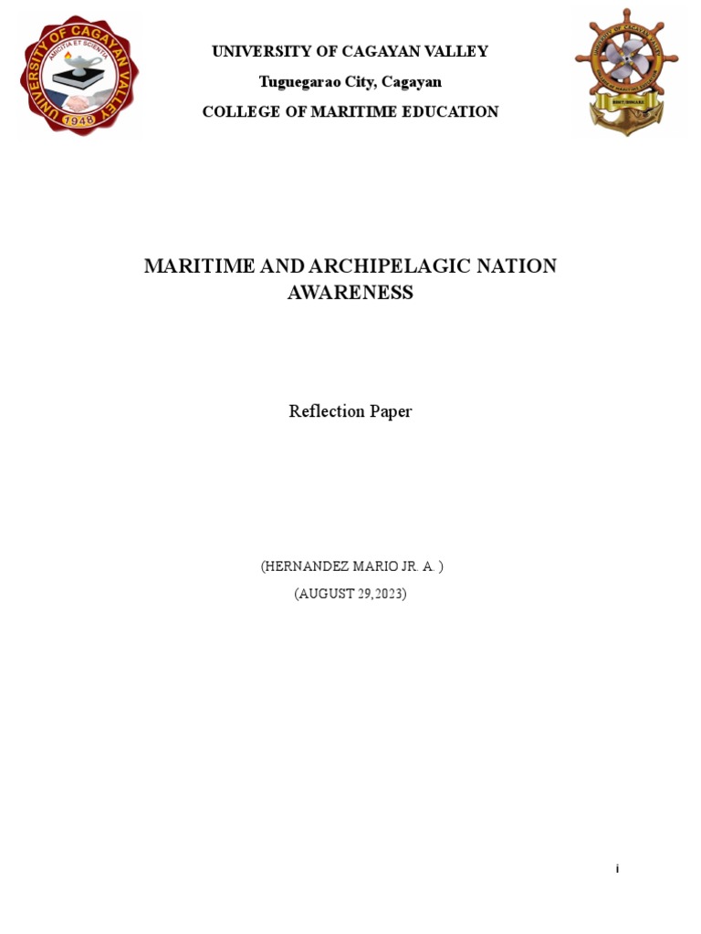 Reflection on Maritime Awareness | PDF