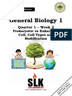 SHS GENBIO 1 Q1 WK2 Prokaryotic Vs EukaryoticCellCell Types and Modification