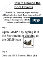 GIMP Changing The Color of Objects