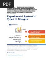 EXPEREMENTAL Experimental Research Is A Study