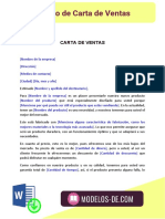 Carta de Ventas