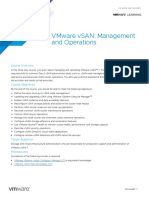 EDU - DATASHEET VMware vSAN Management and Operations v7