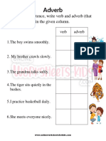 Adverb Worksheet For Grade 1-5