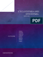 Cyclothymia & Dysthymia