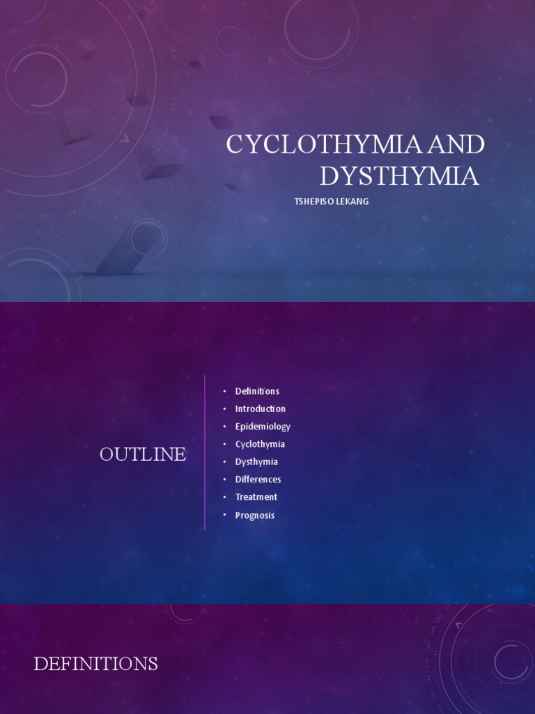Cyclothymia Dysthymia Pdf Mood Disorders Major Depressive Disorder