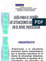 Guia para el diseño de situaciones didacticas preescolar