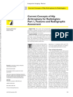 Current Concepts of Hip Arthroplasty For Radiologists: Part 1, Features and Radiographic Assessment