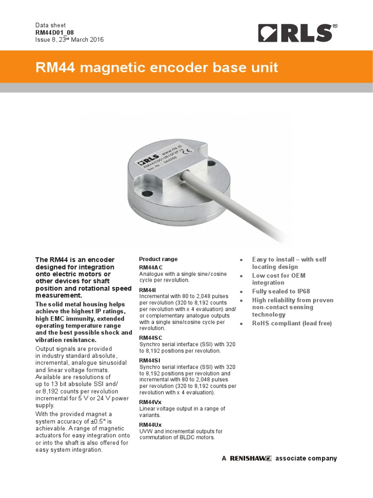 Encoder Data Sheet | PDF | Electrical Engineering | Electricity