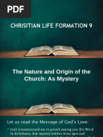 The Nature and Origin of The Church As Mystery CLF 9