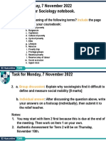 S3P Sociology - T2W5 - Task - 7.11.22