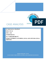 Case Analysis in Public Interest Lawyering and Paralegal Service
