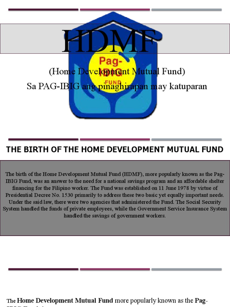 Pag-IBIG Fund Benefits Overview | PDF | Business | Public Finance