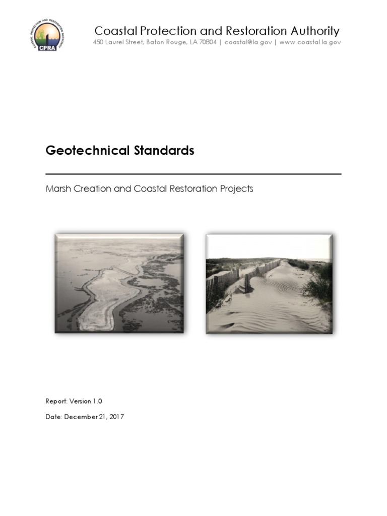 Appendix B - Geotechnical Standards Final | PDF | Geotechnical ...